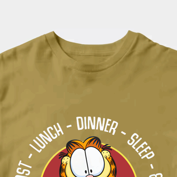 Garfield Breakfast Lunch Dinner Sleep Repeat Life Unisex T-Shirt