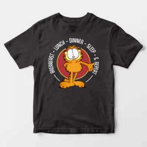 Garfield Breakfast Lunch Dinner Sleep Repeat Life Unisex T-Shirt