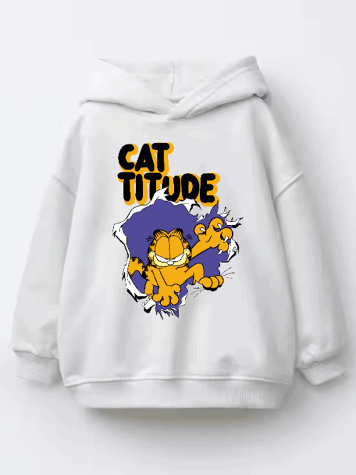 Garfield Cat Attitude Kids Hoodie