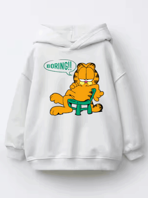 Garfield Certified Bored Kids Hoodie