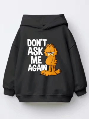 Garfield Do Not Ask Me Again Kids Hoodie