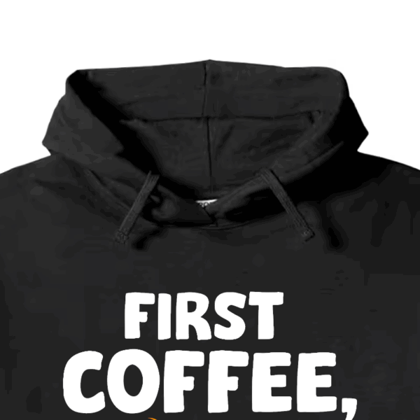 Garfield First Coffee Then Maybe Talking Hoodie
