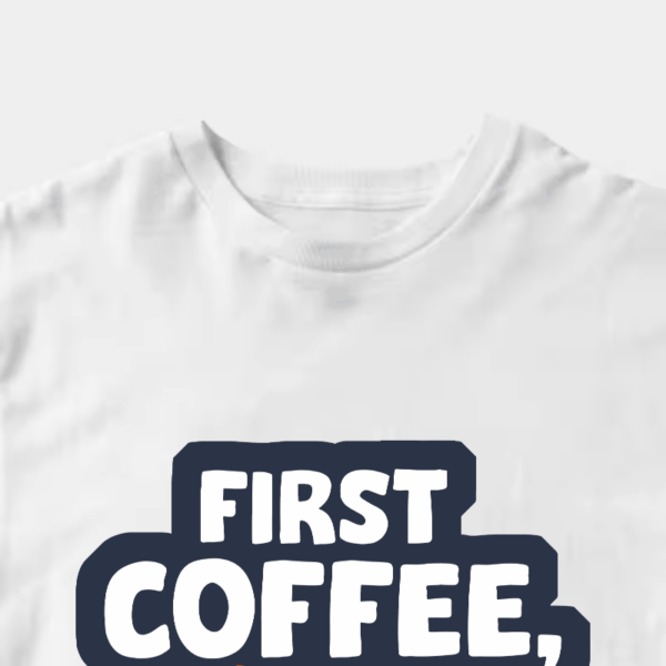 Garfield First Coffee Then Maybe Talking Unisex T-Shirt