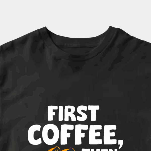 Garfield First Coffee Then Maybe Talking Unisex T-Shirt