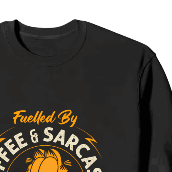 Garfield Fueled by Coffee Sarcasm and Chaos Crewneck Sweatshirt