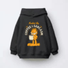 Garfield Fueled by Coffee Sarcasm and Chaos Kids Hoodie