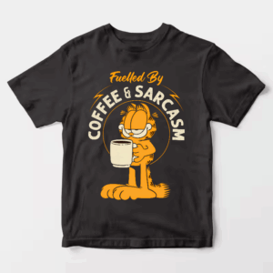 Garfield Fueled by Coffee Sarcasm and Chaos Unisex T-Shirt