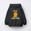 Garfield I Am Like One Hundred Four Percent Tired Kids Hoodie