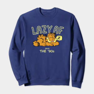 Garfield Lazy Since the Nineties Classic Mood Crewneck Sweatshirt