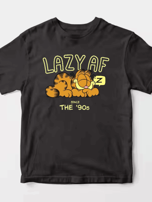 Garfield Lazy Since the Nineties Classic Mood Unisex T-Shirt