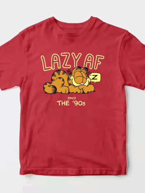Garfield Lazy Since the Nineties Classic Mood Unisex T-Shirt