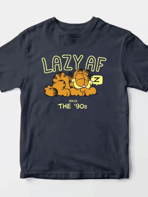 Garfield Lazy Since the Nineties Classic Mood Unisex T-Shirt