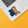 Garfield Monday Mood Grumpy Face On Sticker