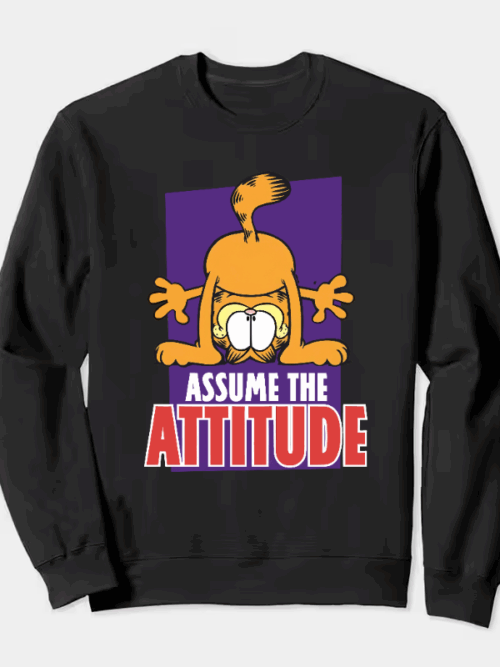 Garfield Mood Attitude Activated Crewneck Sweatshirt