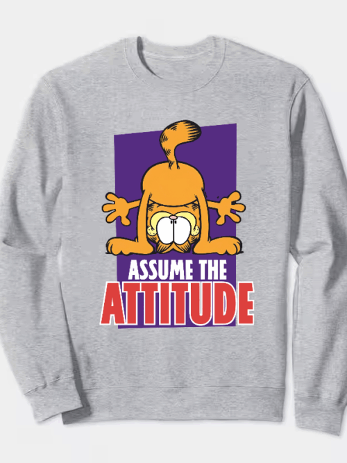 Garfield Mood Attitude Activated Crewneck Sweatshirt