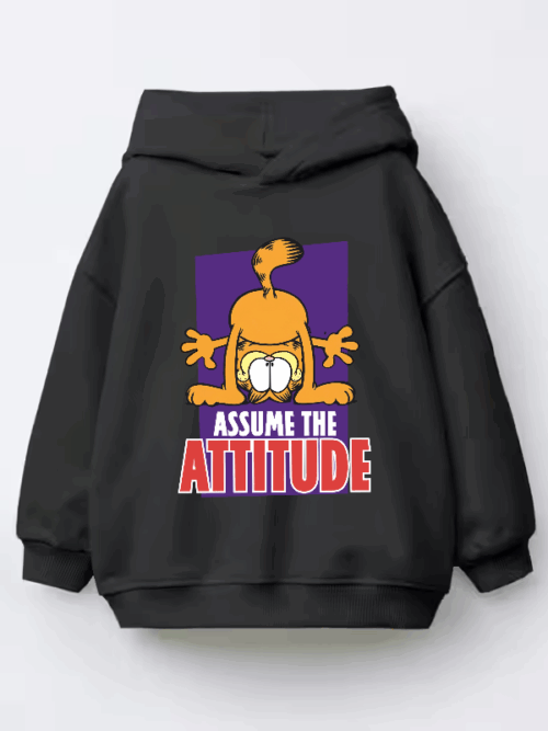Garfield Mood Attitude Activated Kids Hoodie