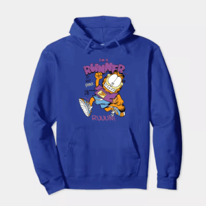 Garfield Runner Mode Fit Fast Fierce Energy Hoodie