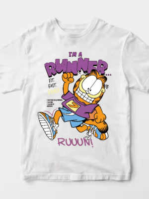 Garfield Runner Mode Fit Fast Fierce Energy Unisex T-Shirt