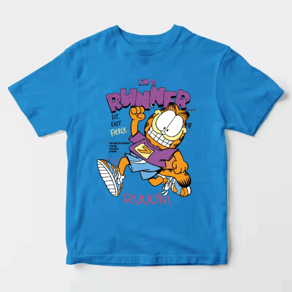 Garfield Runner Mode Fit Fast Fierce Energy Unisex T-Shirt