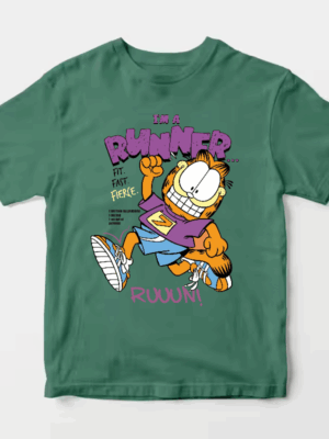 Garfield Runner Mode Fit Fast Fierce Energy Unisex T-Shirt
