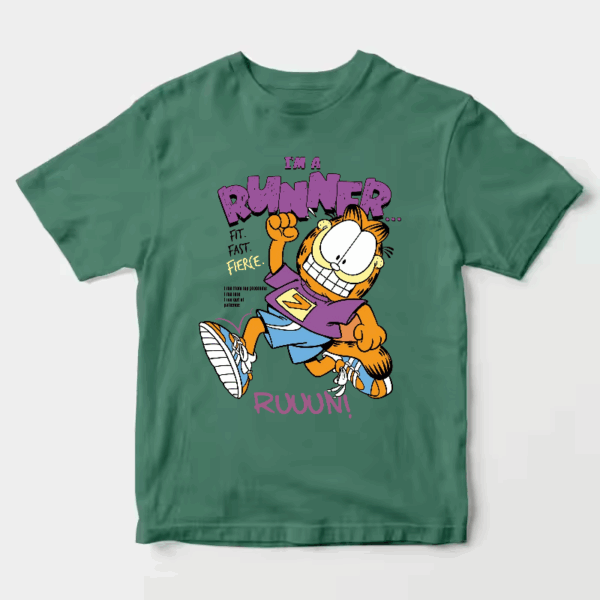 Garfield Runner Mode Fit Fast Fierce Energy Unisex T-Shirt