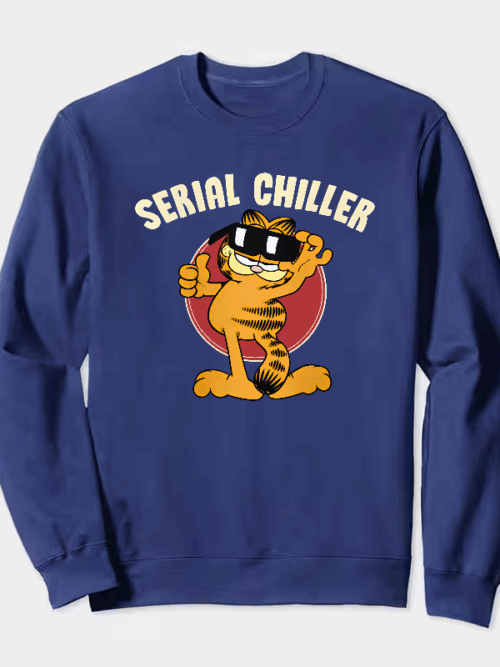 Garfield Serial Chiller Master of Relaxation Crewneck Sweatshirt