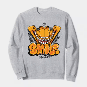 Garfield Smiling for Self Crewneck Sweatshirt