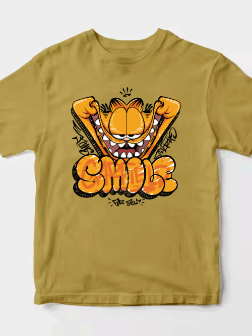 Garfield Smiling for Self Unisex T-Shirt