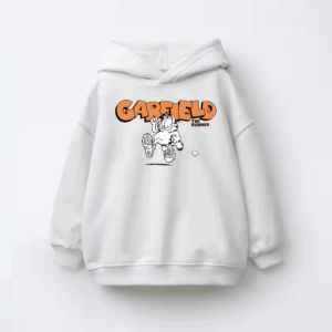 Garfield the Runner Lazy Cat on the Move Kids Hoodie