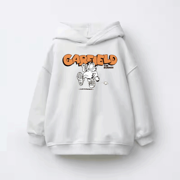 Garfield the Runner Lazy Cat on the Move Kids Hoodie
