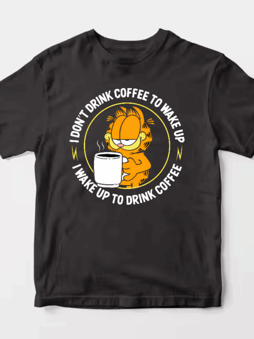 Garfield Wake Up to Drink Coffee Unisex T-Shirt