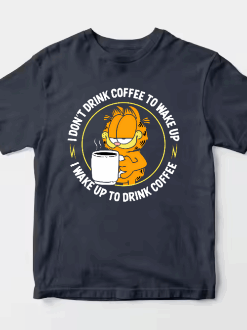 Garfield Wake Up to Drink Coffee Unisex T-Shirt