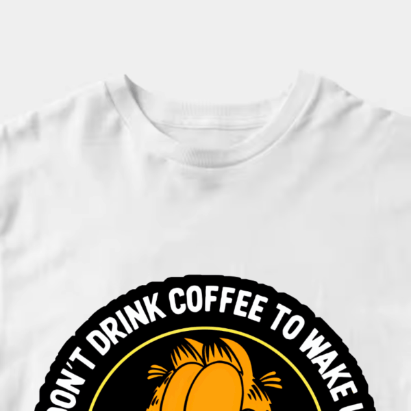 Garfield Wakes Up Only for Coffee Unisex T-Shirt