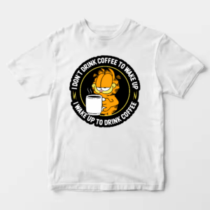 Garfield Wakes Up Only for Coffee Unisex T-Shirt