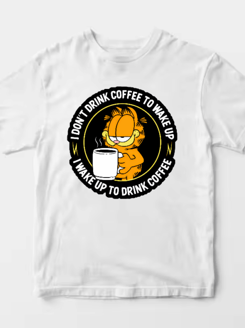 Garfield Wakes Up Only for Coffee Unisex T-Shirt