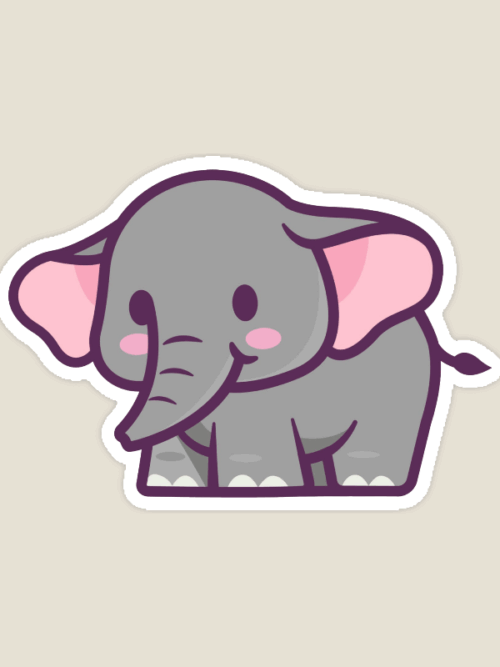 Gentle Giant Safari Elephant Sticker