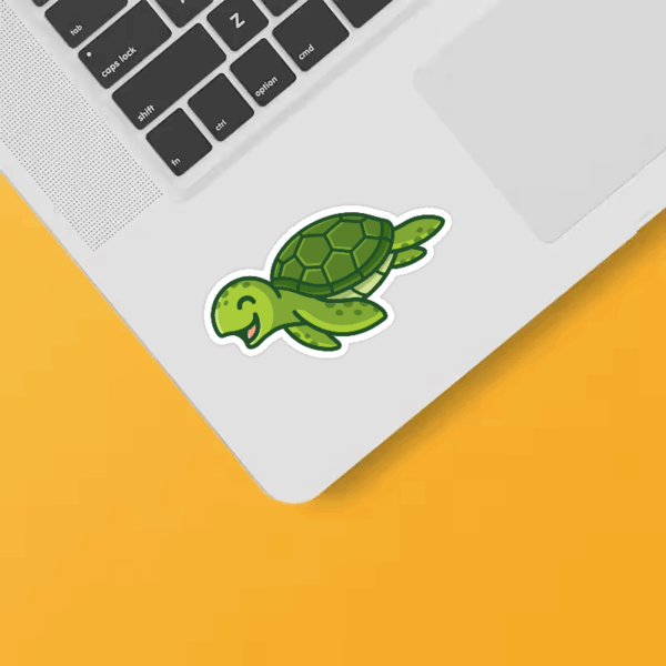 Gentle Voyager Sea Turtle Sticker Gentle Voyager Sea Turtle Sticker