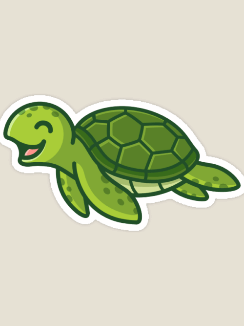Gentle Voyager Sea Turtle Sticker