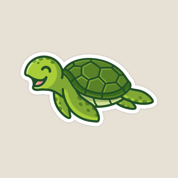 Gentle Voyager Sea Turtle Sticker Gentle Voyager Sea Turtle Sticker