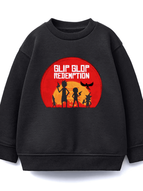 Glip Glop Redemption Rick And Morty Crewneck Sweatshirt