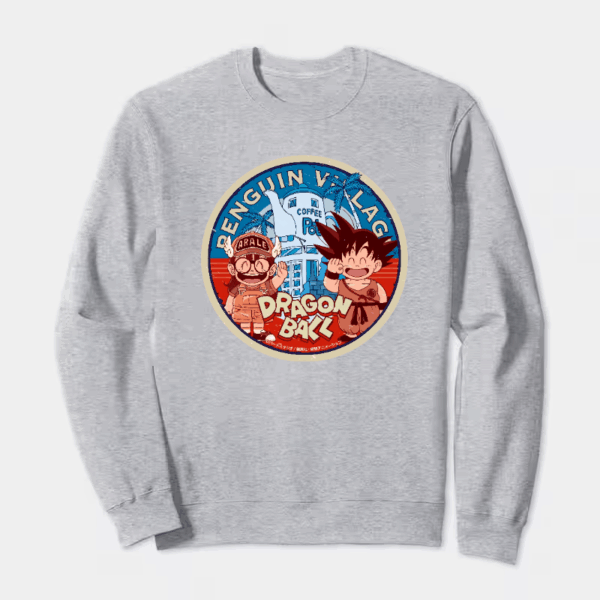 Goku & Arale Dragon Ball Meets Penguin Village Crewneck Sweatshirt