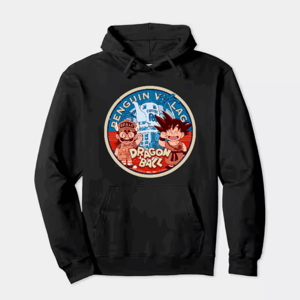 Goku & Arale Dragon Ball Meets Penguin Village Hoodie