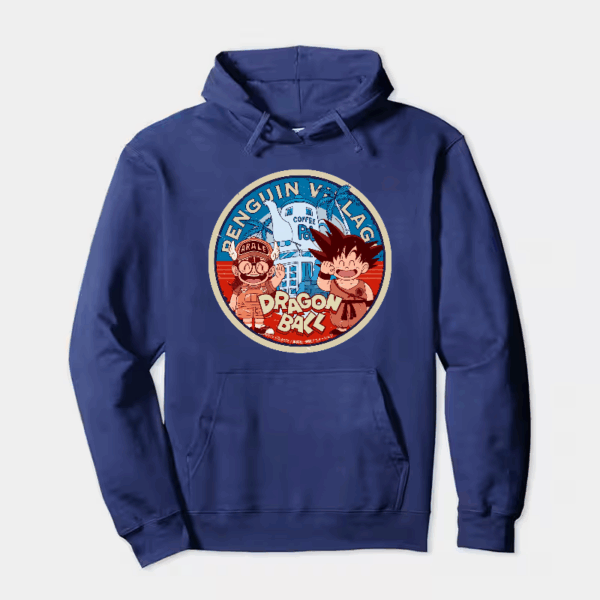 Goku & Arale Dragon Ball Meets Penguin Village Hoodie