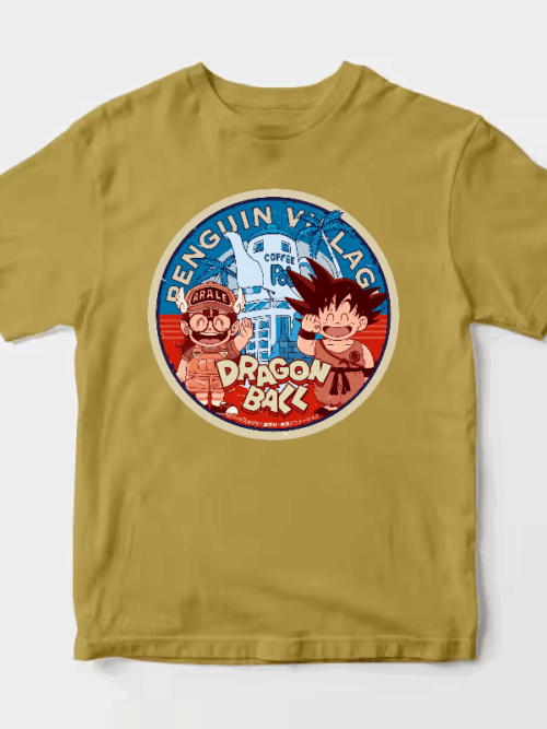 Goku & Arale Dragon Ball Meets Penguin Village Unisex T-Shirt