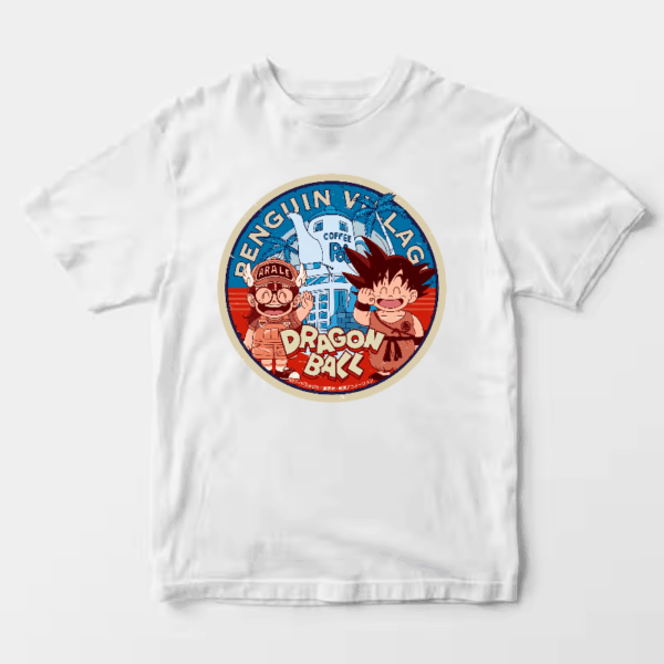 Goku & Arale Dragon Ball Meets Penguin Village Unisex T-Shirt