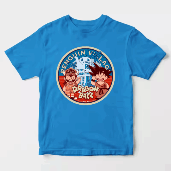 Goku & Arale Dragon Ball Meets Penguin Village Unisex T-Shirt