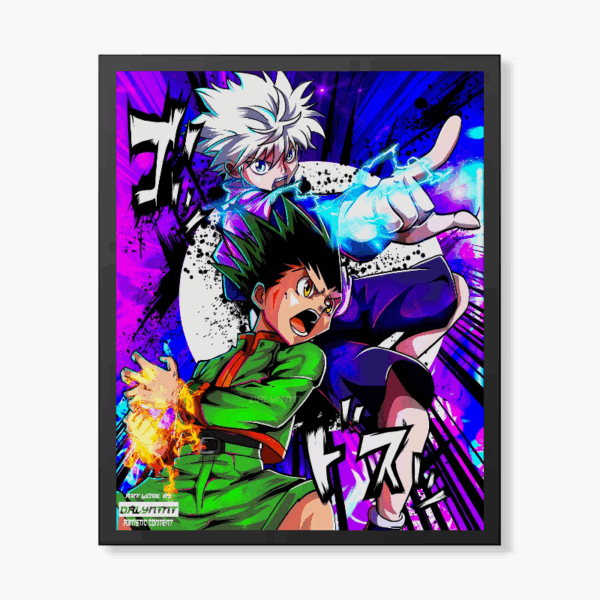 Gon and Killua Hunter x Hunter Dynamic Duo Anime Poster