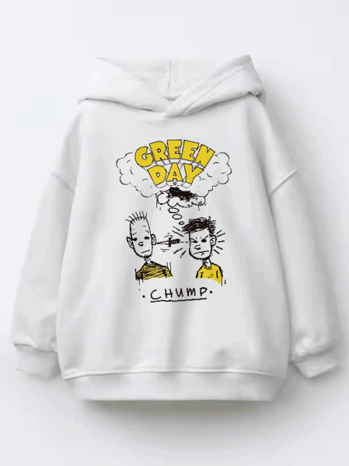 Green Day Chump Vintage Punk Rock Kids Hoodie
