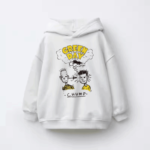 Green Day Chump Vintage Punk Rock Kids Hoodie