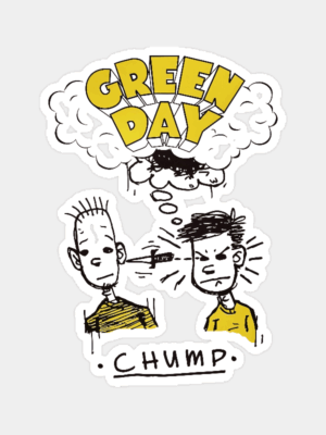 Green Day Chump Vintage Punk Rock Sticker